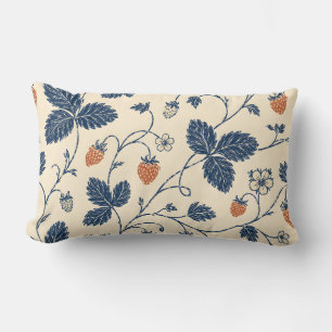 Wild Strawberry Ledger Vintage Botanicals   Lendenkissen