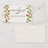 WILD STRAWBERRY SWEET BABY SHOWER BEGLEITKARTE (Vorne/Hinten)