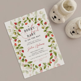WILD STRAWBERRY SWEET BABY SHOWER EINLADUNG
