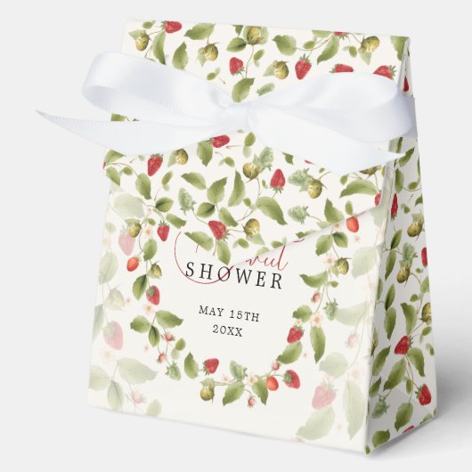 WILD STRAWBERRY SWEET BABY SHOWER GESCHENKSCHACHTEL (Vorderseite)