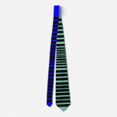 Wild Stripe Krawatte (Cool blau) (Rückseite)