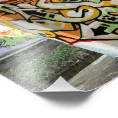 Wild style graffiti wall 1 fotodruck (Ecke)