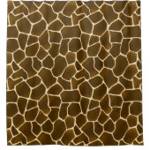 Wild Style Safari Giraffe Print All-Over-Muster Duschvorhang (Vorderseite)