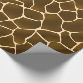 Wild Style Safari Giraffe Spots Tierhautwerbung Geschenkpapier (Ecke)