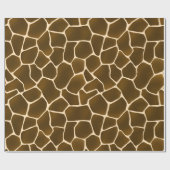 Wild Style Safari Giraffe Spots Tierhautwerbung Geschenkpapier (Flach)