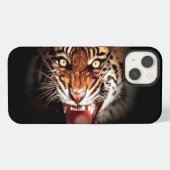 Wild Sumatran Tiger iPhone Hülle (Rückseite (Horizontal))