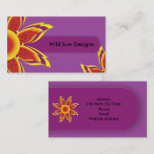 Wild Sun entwirft Visitenkarten Visitenkarte (Vorne/Hinten)