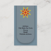 Wild Sun entwirft Visitenkarten Visitenkarte (Rückseite)