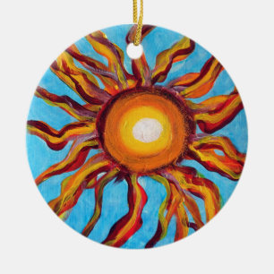Wild Sun Keramik Ornament