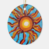 Wild Sun Keramik Ornament (Links)