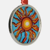 Wild Sun Ornament Aus Metall (Rechts)