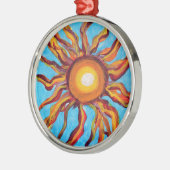 Wild Sun Ornament Aus Metall (Links)