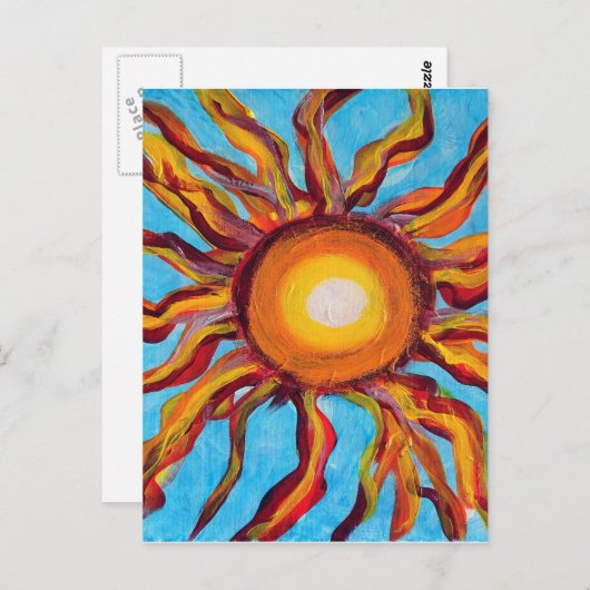 Wild Sun Postkarte (Vorne/Hinten)