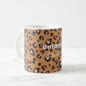 Wild süße Leopardendruck-Tasse Kaffeetasse (Vorderseite Links)