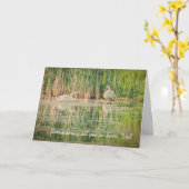 Wild Swans Vathers Day Card Karte (Gelbe Blume)