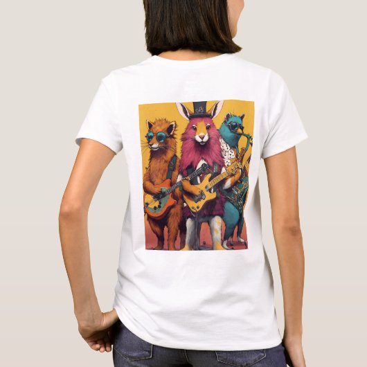 Wild Talent: Funny Animal Talent Show T-Shirt (Rückseite)