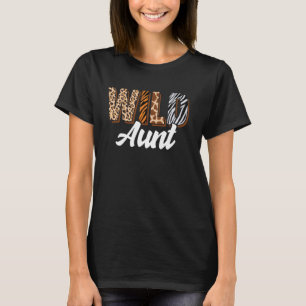 Wild Tante Zoo Geboren Zwei sein Wild B-Day Safari T-Shirt