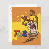 Wild TAZ™ Postkarte (Vorne/Hinten)