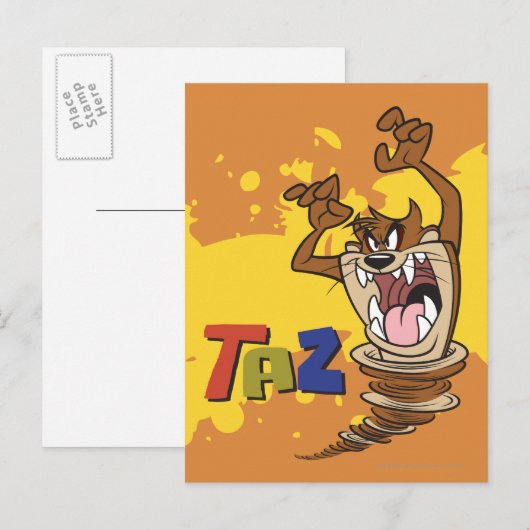 Wild TAZ™ Postkarte (Vorne/Hinten)