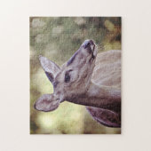 Wild Texas Deer Nahe Hübsche Augen Puzzle (Vertikal)