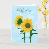 Wild Texas Sonnenblumen Denken Sie an Sie Karte (Gelbe Blume)