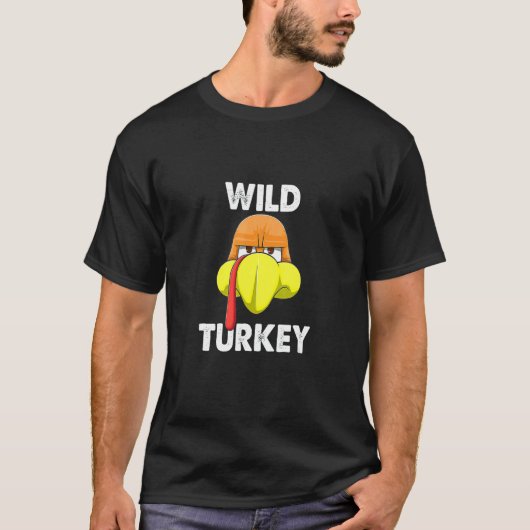 Wild Thanksgiving Zebra Happy Turkey Day T-Shirt (Vorderseite)