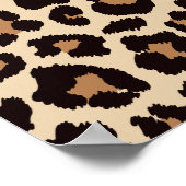 Wild Thes Leopard Print Poster (Ecke)