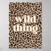 Wild Thes Leopard Print Poster (Vorne)