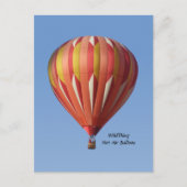Wild Thing Hot Air Ballon Postcard Postkarte (Vorderseite)