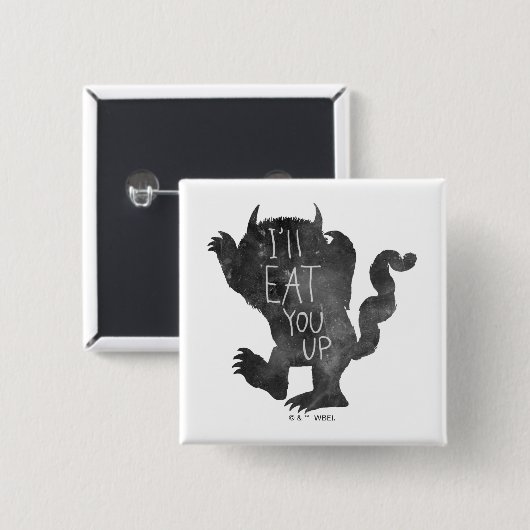 Wild Thing | Ich werde dich aufessen Button (Vorne & Hinten)