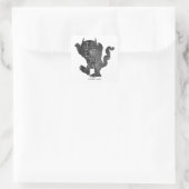 Wild Thing | Ich werde dich aufessen Quadratischer Aufkleber (Tasche)