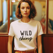 Wild Thing | Moderne trendy stilvolle Fun Quote Ar Tri-Blend Shirt