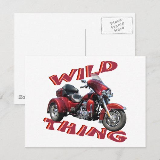 Wild Thing Trike Postkarte (Vorne/Hinten)
