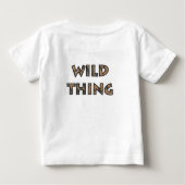Wild Thing Zebra Baby T-shirt (Rückseite)