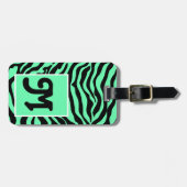 Wild Thing Zebra Print Personalisiert Luggage TagS Gepäckanhänger (Vorderseite horizontal)