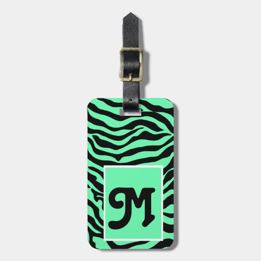Wild Thing Zebra Print Personalisiert Luggage TagS Gepäckanhänger (Vorderseite vertikal)