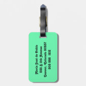 Wild Thing Zebra Print Personalisiert Luggage TagS Gepäckanhänger (Rückseite vertikal)