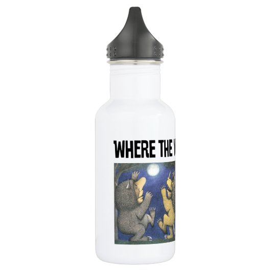 Wild Things and Max Dancing in Moonlight Edelstahlflasche (Links)