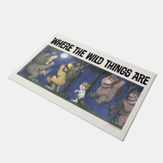 Wild Things and Max Dancing in Moonlight Fußmatte (Schrägansicht)