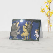 Wild Things and Max Dancing in Moonlight Karte (Gelbe Blume)