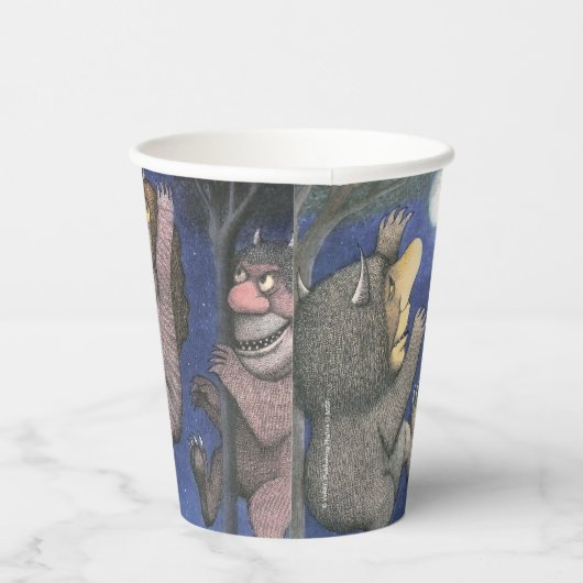 Wild Things and Max Dancing in Moonlight Pappbecher (Rechts)