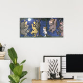 Wild Things and Max Dancing in Moonlight Poster (Heimbüro)