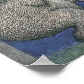 Wild Things and Max Dancing in Moonlight Poster (Ecke)