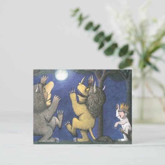 Wild Things and Max Dancing in Moonlight Postkarte (Stehend Vorderseite)