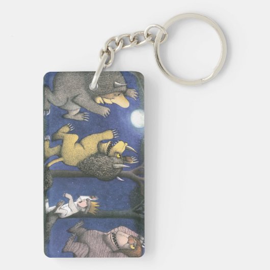 Wild Things and Max Dancing in Moonlight Schlüsselanhänger (Rückseite)