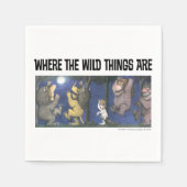 Wild Things and Max Dancing in Moonlight Serviette (Vorderseite)