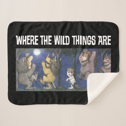 Wild Things and Max Dancing in Moonlight Sherpadecke (Vorderseite (Horizontal))