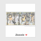 Wild Things and Max Swinging From Trees Aufkleber (Blatt)