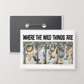Wild Things and Max Swinging From Trees Button (Vorderseite/Rückseite)