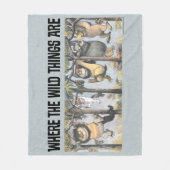 Wild Things and Max Swinging From Trees Fleecedecke (Vorderseite)